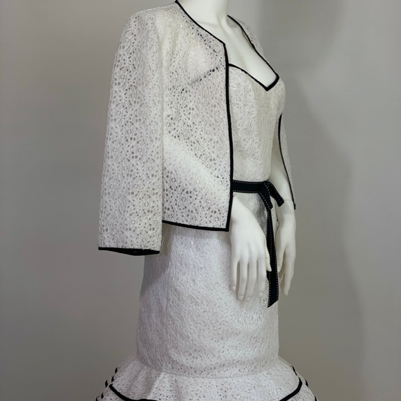 Bob Mackie Eyelet Dress with Bolero - Picture 11 of 15